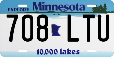MN license plate 708LTU