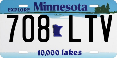 MN license plate 708LTV