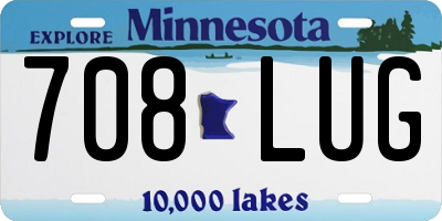 MN license plate 708LUG