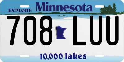 MN license plate 708LUU