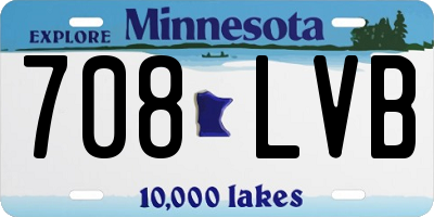 MN license plate 708LVB