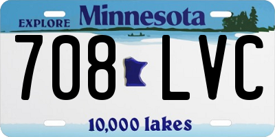 MN license plate 708LVC