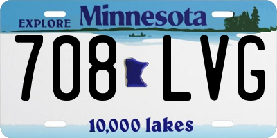 MN license plate 708LVG