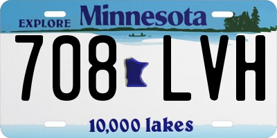 MN license plate 708LVH
