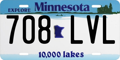 MN license plate 708LVL