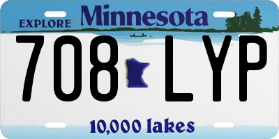 MN license plate 708LYP