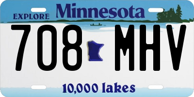 MN license plate 708MHV