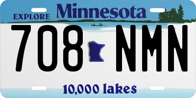 MN license plate 708NMN