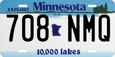 MN license plate 708NMQ