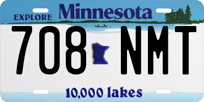 MN license plate 708NMT