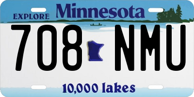 MN license plate 708NMU