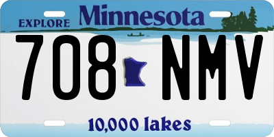 MN license plate 708NMV