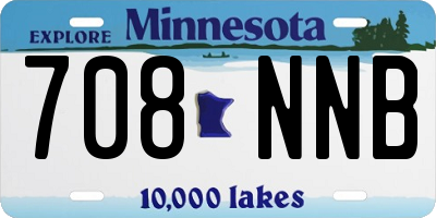 MN license plate 708NNB
