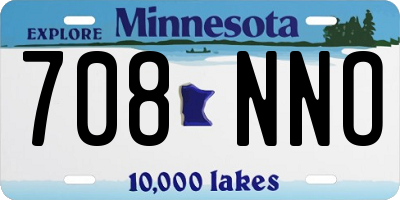 MN license plate 708NNO