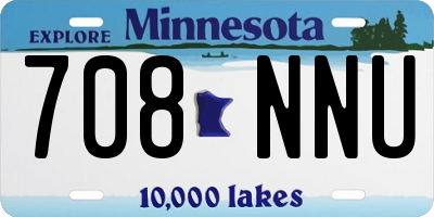 MN license plate 708NNU