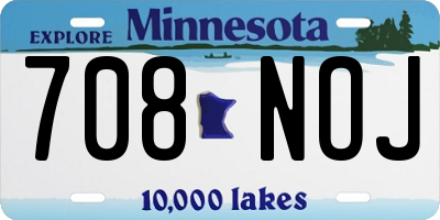 MN license plate 708NOJ