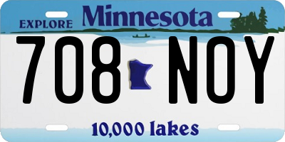 MN license plate 708NOY