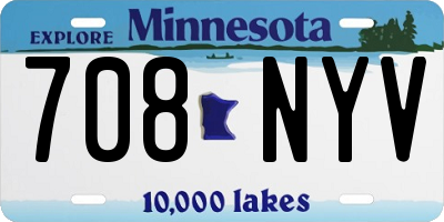 MN license plate 708NYV