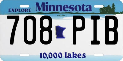 MN license plate 708PIB