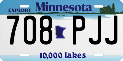MN license plate 708PJJ
