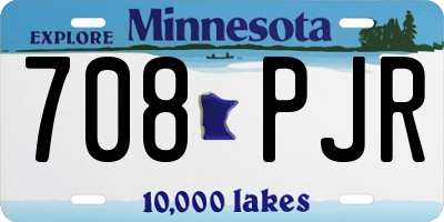 MN license plate 708PJR