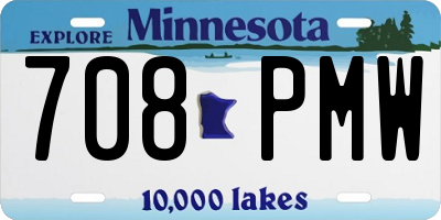 MN license plate 708PMW