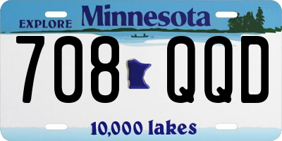 MN license plate 708QQD