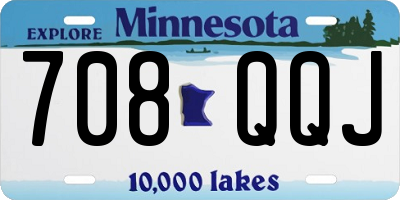 MN license plate 708QQJ