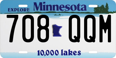MN license plate 708QQM