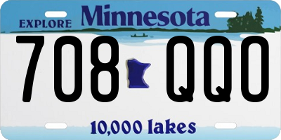 MN license plate 708QQO