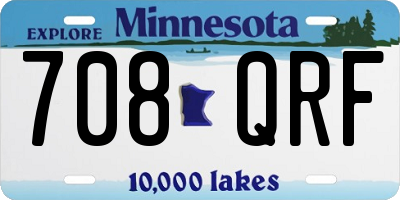 MN license plate 708QRF