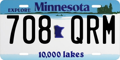 MN license plate 708QRM