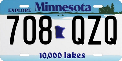 MN license plate 708QZQ