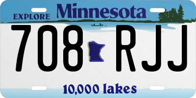 MN license plate 708RJJ
