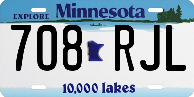 MN license plate 708RJL