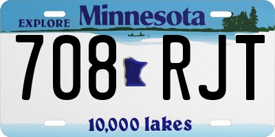 MN license plate 708RJT