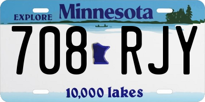 MN license plate 708RJY