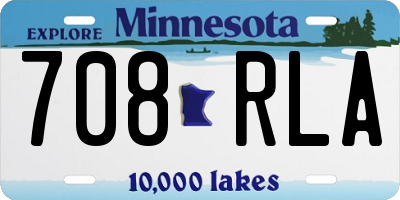 MN license plate 708RLA
