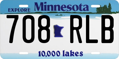 MN license plate 708RLB