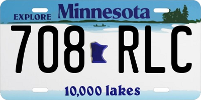 MN license plate 708RLC
