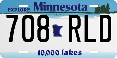 MN license plate 708RLD