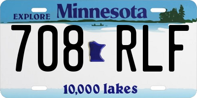 MN license plate 708RLF