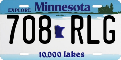 MN license plate 708RLG