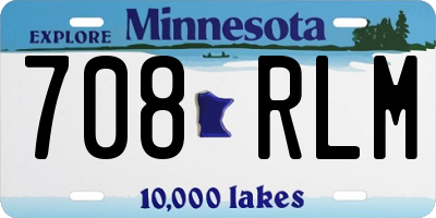 MN license plate 708RLM