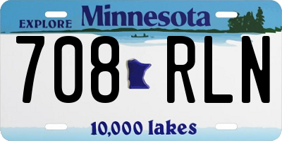 MN license plate 708RLN