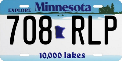 MN license plate 708RLP