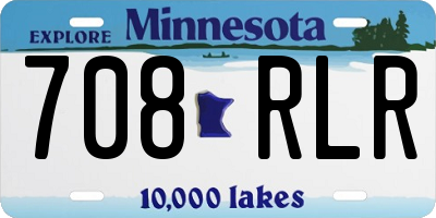 MN license plate 708RLR