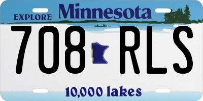 MN license plate 708RLS