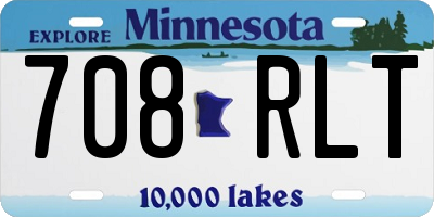 MN license plate 708RLT