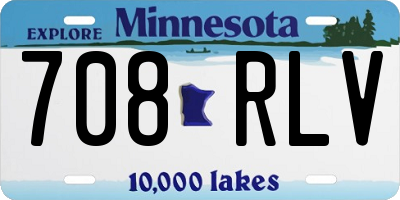 MN license plate 708RLV